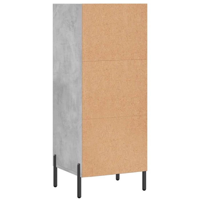 Servantă, gri beton, 34,5x32,5x90 cm, lemn prelucrat - WALTI WALTI