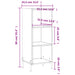 Servantă, gri beton, 34,5x32,5x90 cm, lemn prelucrat - WALTI WALTI