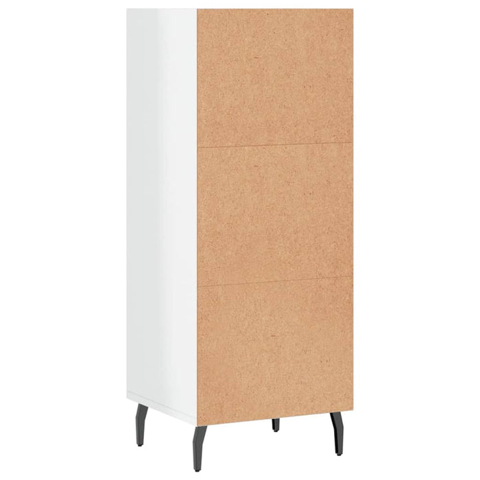 Servantă, alb extralucios, 34,5x32,5x90 cm, lemn compozit - WALTI WALTI