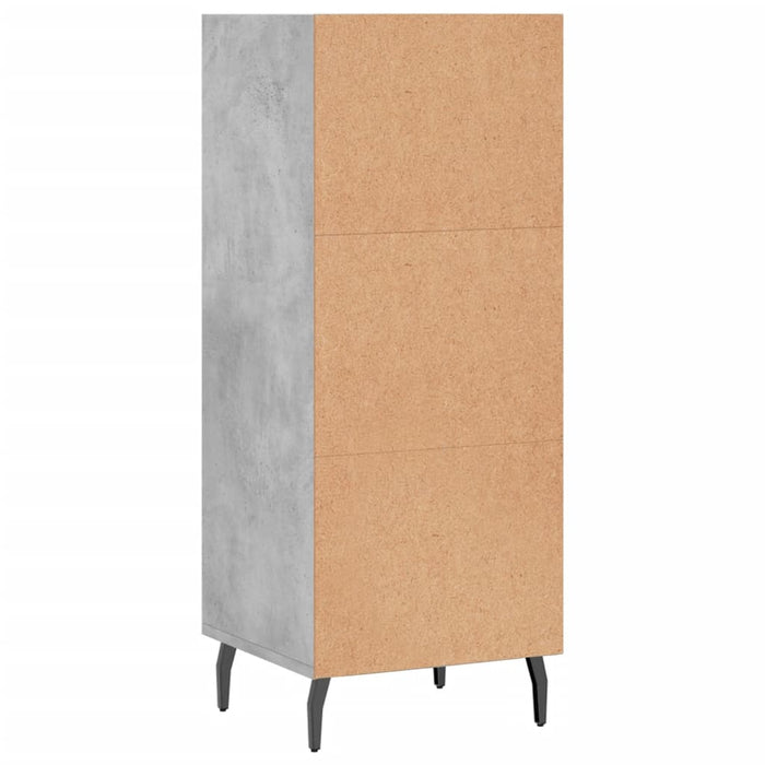 Servantă, gri beton, 34,5x32,5x90 cm, lemn prelucrat - WALTI WALTI