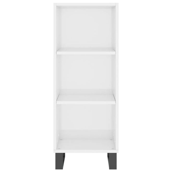 Servantă, alb extralucios, 34,5x32,5x90 cm, lemn compozit - WALTI WALTI