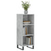 Servantă, gri beton, 34,5x32,5x90 cm, lemn prelucrat - WALTI WALTI