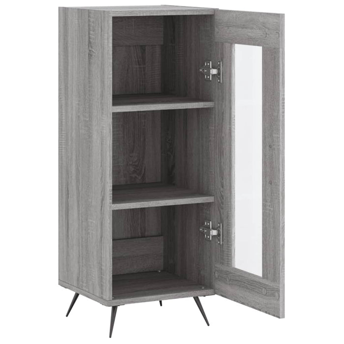 Servantă, gri sonoma, 34,5x34x90 cm, lemn compozit WALTI