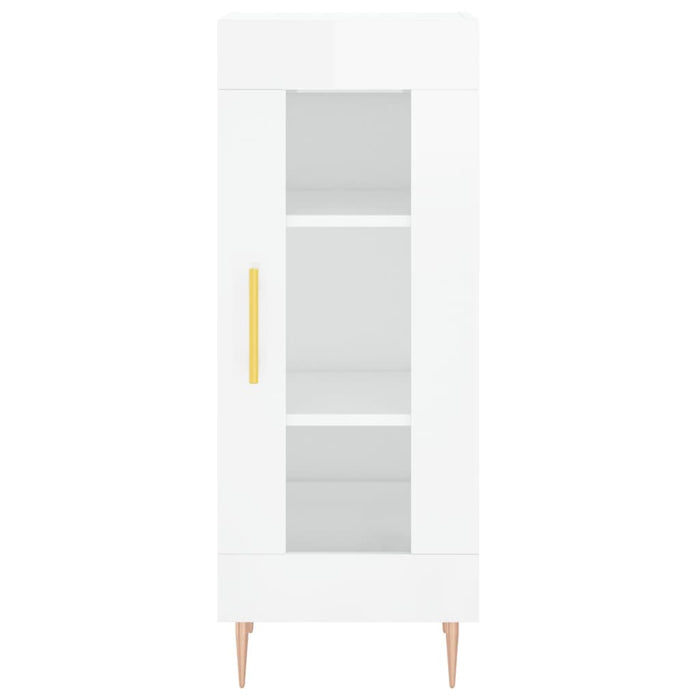 Servantă, alb extralucios, 34,5x34x90 cm, lemn compozit - WALTI WALTI
