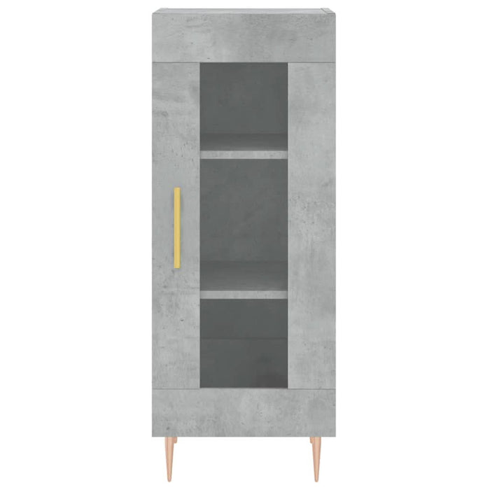 Servantă, gri beton, 34,5x34x90 cm, lemn compozit - WALTI WALTI
