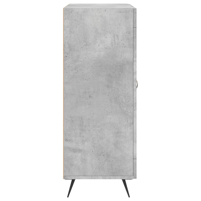 Servantă, gri beton, 69,5x34x90 cm, lemn compozit - WALTI WALTI
