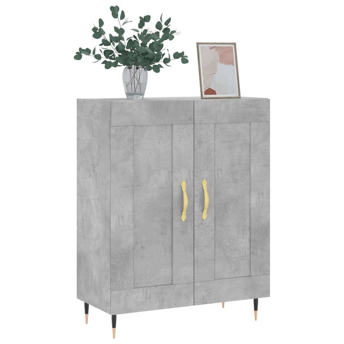 Servantă, gri beton, 69,5x34x90 cm, lemn compozit - WALTI WALTI