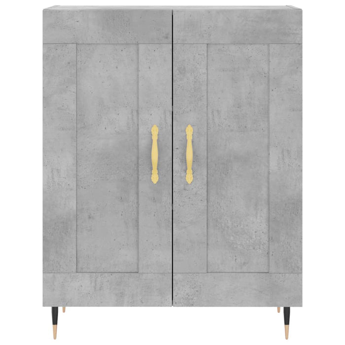 Servantă, gri beton, 69,5x34x90 cm, lemn compozit - WALTI WALTI