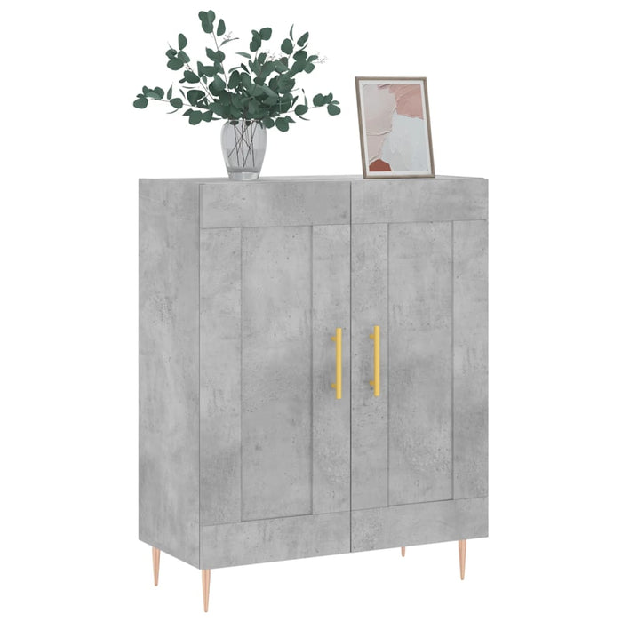 Servantă, gri beton, 69,5x34x90 cm, lemn compozit - WALTI WALTI