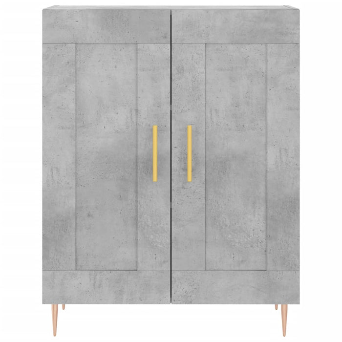 Servantă, gri beton, 69,5x34x90 cm, lemn compozit - WALTI WALTI