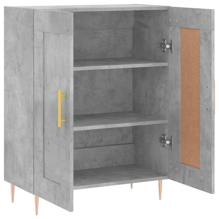 Servantă, gri beton, 69,5x34x90 cm, lemn compozit - WALTI WALTI
