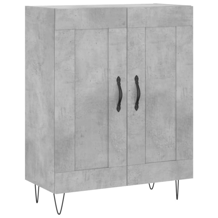 Servantă, gri beton, 69,5x34x90 cm, lemn compozit - WALTI WALTI