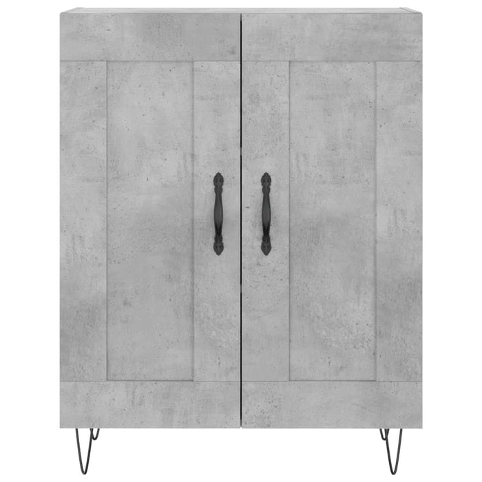 Servantă, gri beton, 69,5x34x90 cm, lemn compozit - WALTI WALTI
