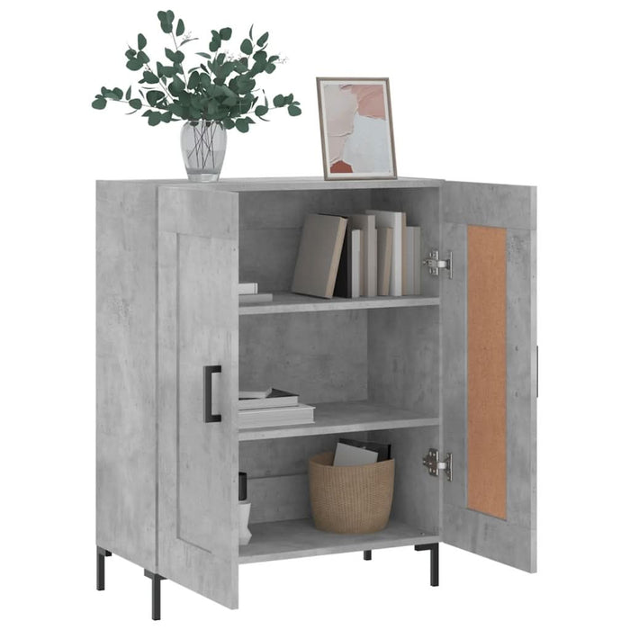 Servantă, gri beton, 69,5x34x90 cm, lemn compozit - WALTI WALTI