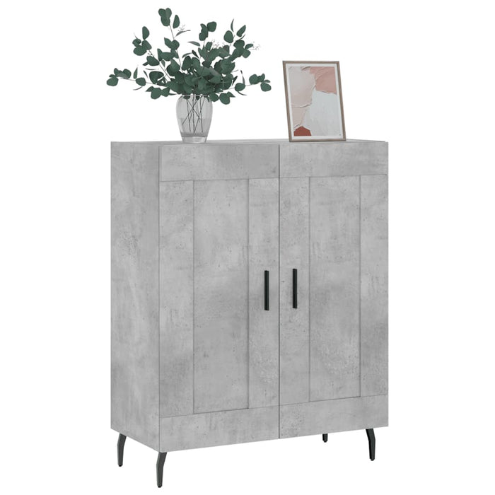 Servantă, gri beton, 69,5x34x90 cm, lemn compozit - WALTI WALTI
