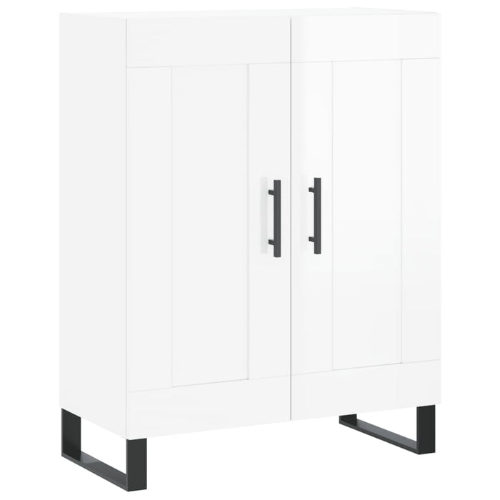 Servantă, alb extralucios, 69,5x34x90 cm, lemn compozit - WALTI WALTI