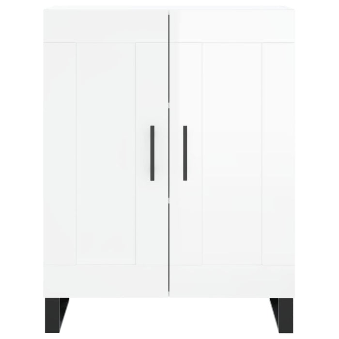 Servantă, alb extralucios, 69,5x34x90 cm, lemn compozit - WALTI WALTI