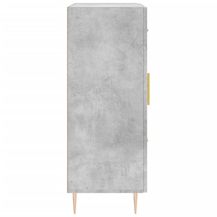 Servantă, gri beton, 69,5x34x90 cm, lemn compozit WALTI