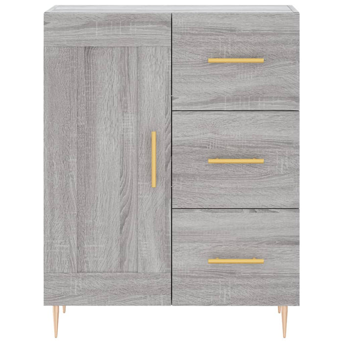 Servantă, gri sonoma, 69,5x34x90 cm, lemn compozit WALTI