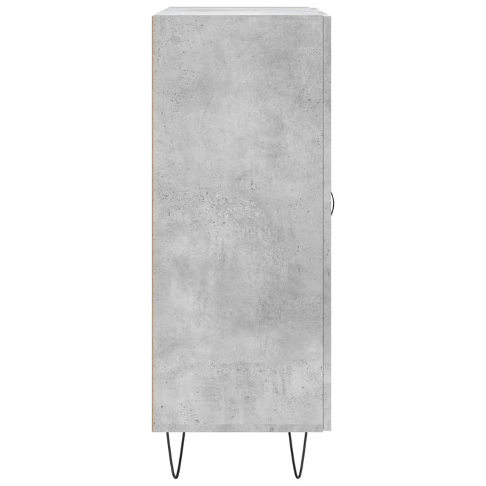 Servantă, gri beton, 69,5x34x90 cm, lemn compozit WALTI
