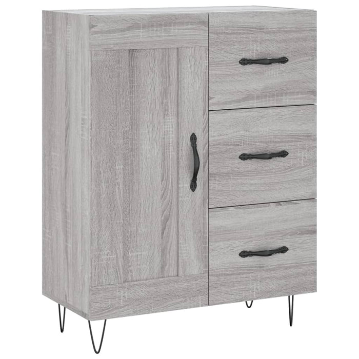Servantă, gri sonoma, 69,5x34x90 cm, lemn compozit - WALTI WALTI