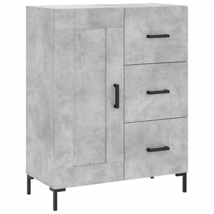 Servantă, gri beton, 69,5x34x90 cm, lemn compozit - WALTI WALTI