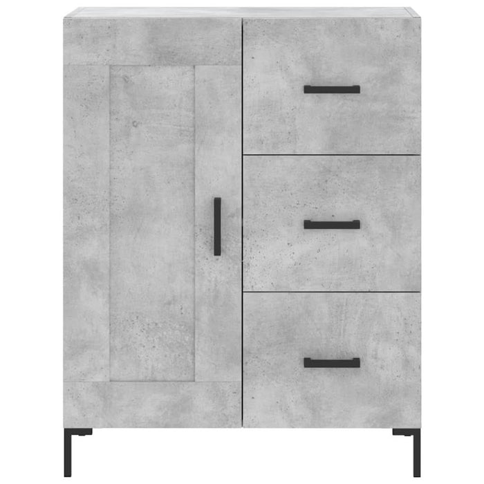 Servantă, gri beton, 69,5x34x90 cm, lemn compozit - WALTI WALTI