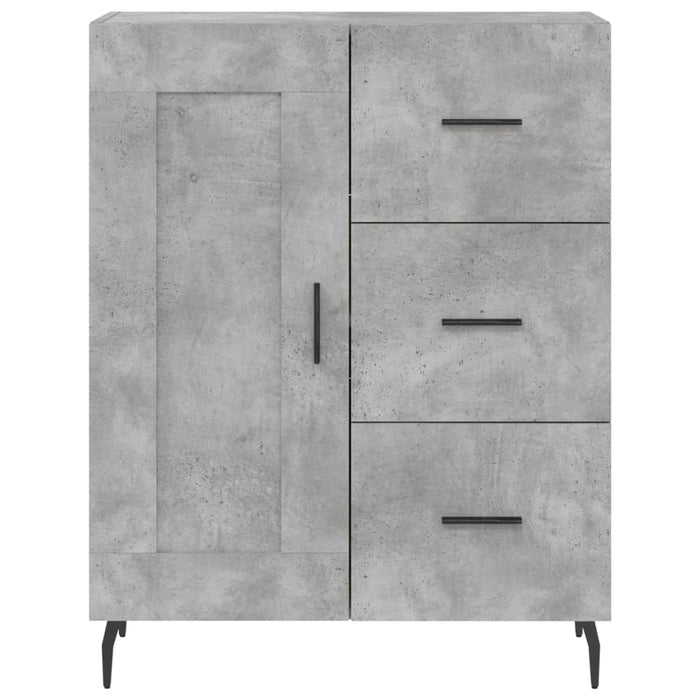Servantă, gri beton, 69,5x34x90 cm, lemn compozit - WALTI WALTI