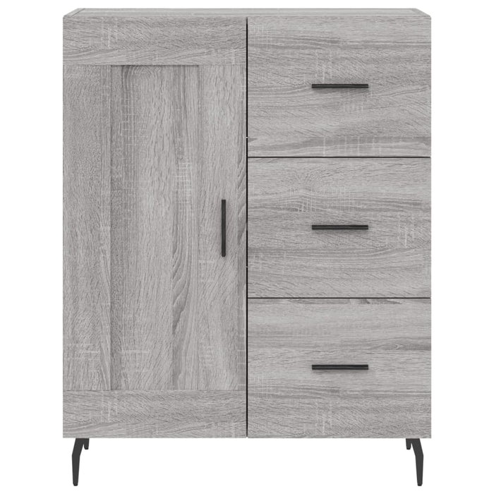 Servantă, gri sonoma, 69,5x34x90 cm, lemn compozit WALTI