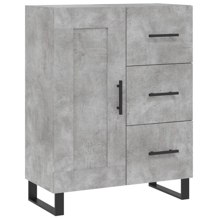Servantă, gri beton, 69,5x34x90 cm, lemn compozit - WALTI WALTI