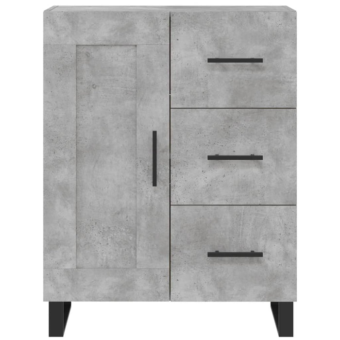 Servantă, gri beton, 69,5x34x90 cm, lemn compozit - WALTI WALTI