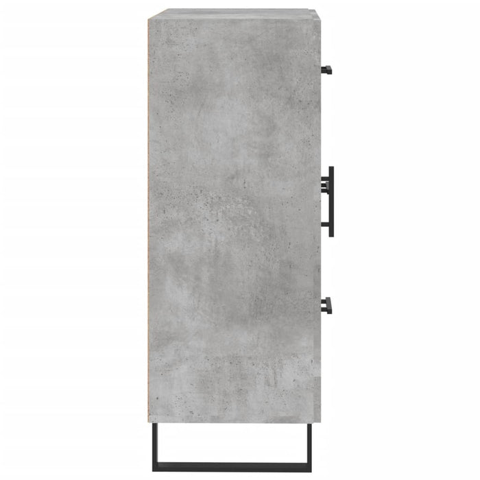 Servantă, gri beton, 69,5x34x90 cm, lemn compozit - WALTI WALTI
