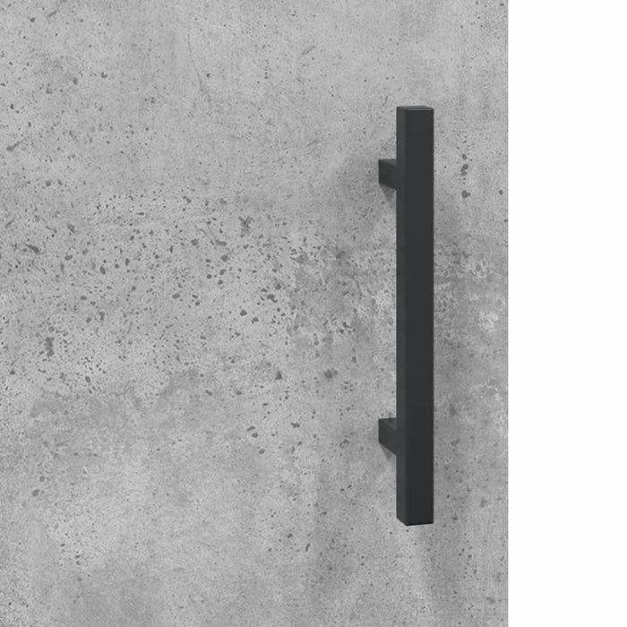 Servantă, gri beton, 69,5x34x90 cm, lemn compozit - WALTI WALTI