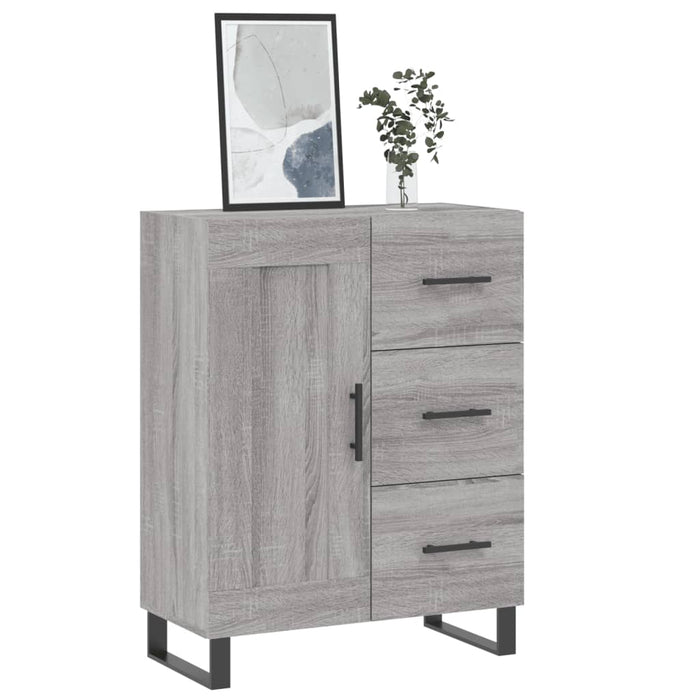 Servantă, gri sonoma, 69,5x34x90 cm, lemn compozit WALTI