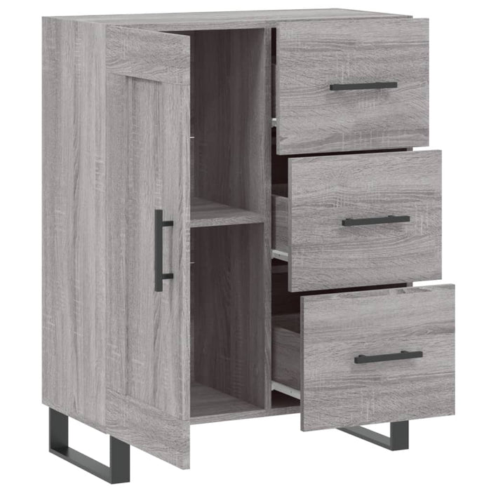 Servantă, gri sonoma, 69,5x34x90 cm, lemn compozit WALTI