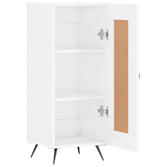 Servantă, alb extralucios, 34,5x34x90 cm, lemn compozit - WALTI WALTI
