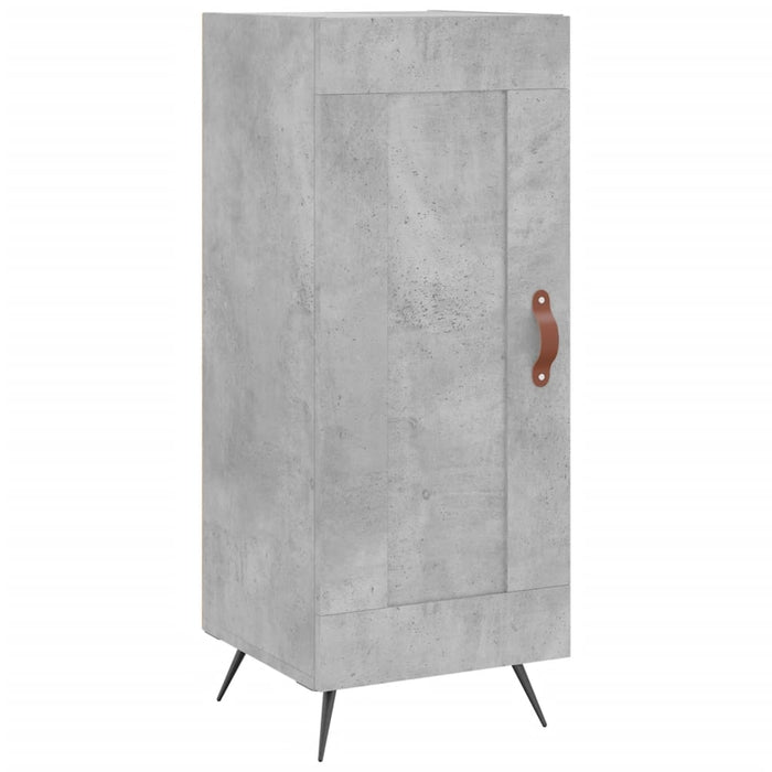Servantă, gri beton, 34,5x34x90 cm, lemn compozit WALTI