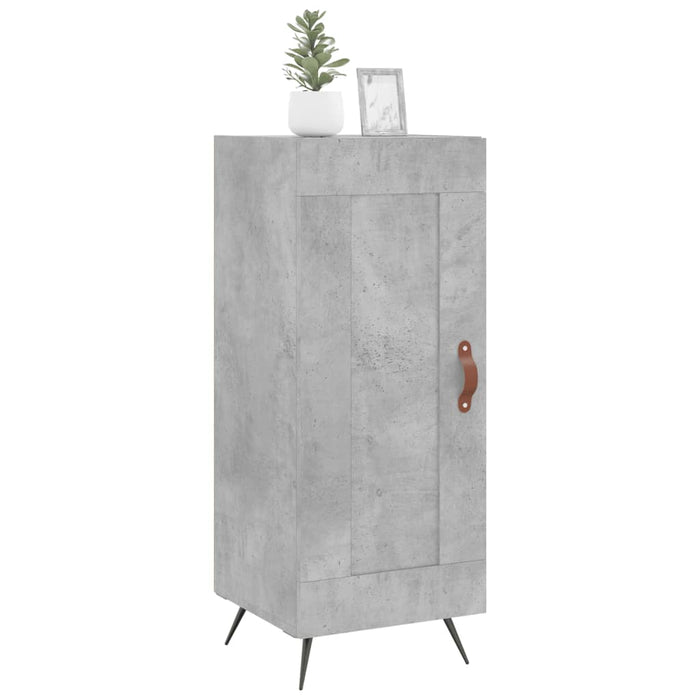 Servantă, gri beton, 34,5x34x90 cm, lemn compozit WALTI