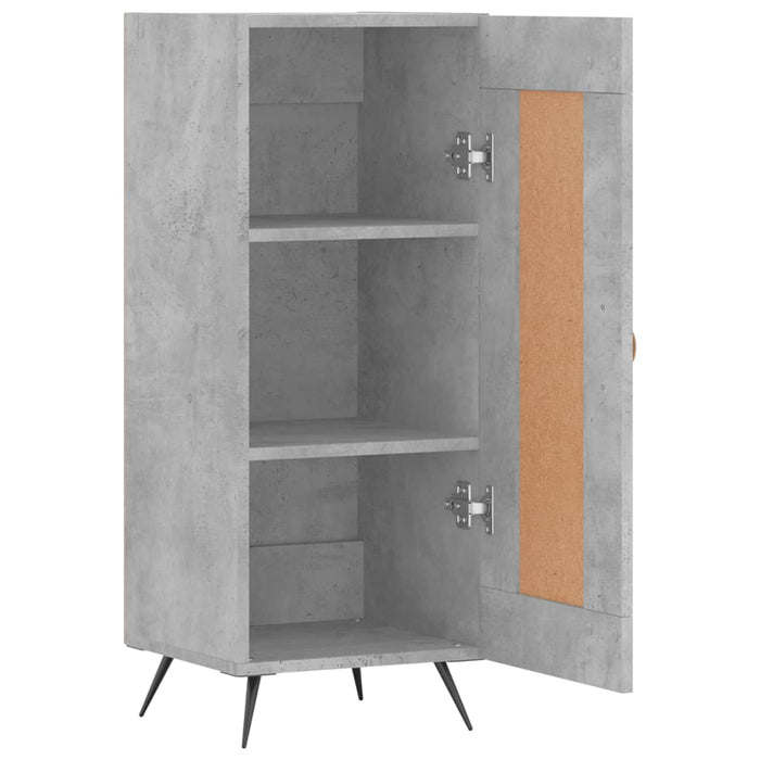 Servantă, gri beton, 34,5x34x90 cm, lemn compozit WALTI