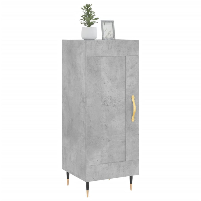 Servantă, gri beton, 34,5x34x90 cm, lemn compozit - WALTI WALTI
