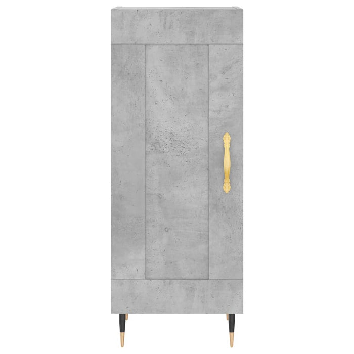 Servantă, gri beton, 34,5x34x90 cm, lemn compozit - WALTI WALTI