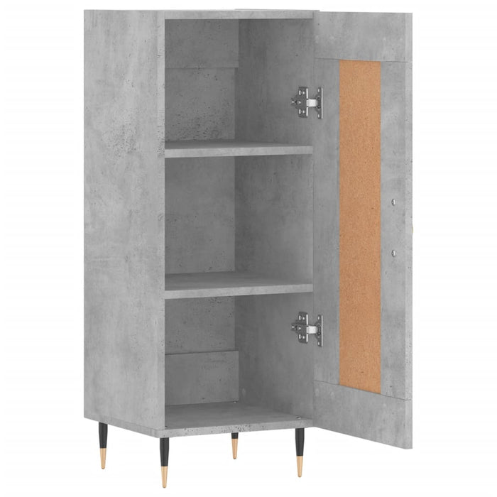 Servantă, gri beton, 34,5x34x90 cm, lemn compozit - WALTI WALTI