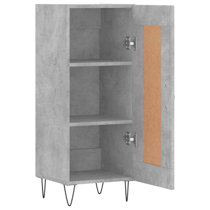Servantă, gri beton, 34,5x34x90 cm, lemn compozit - WALTI WALTI