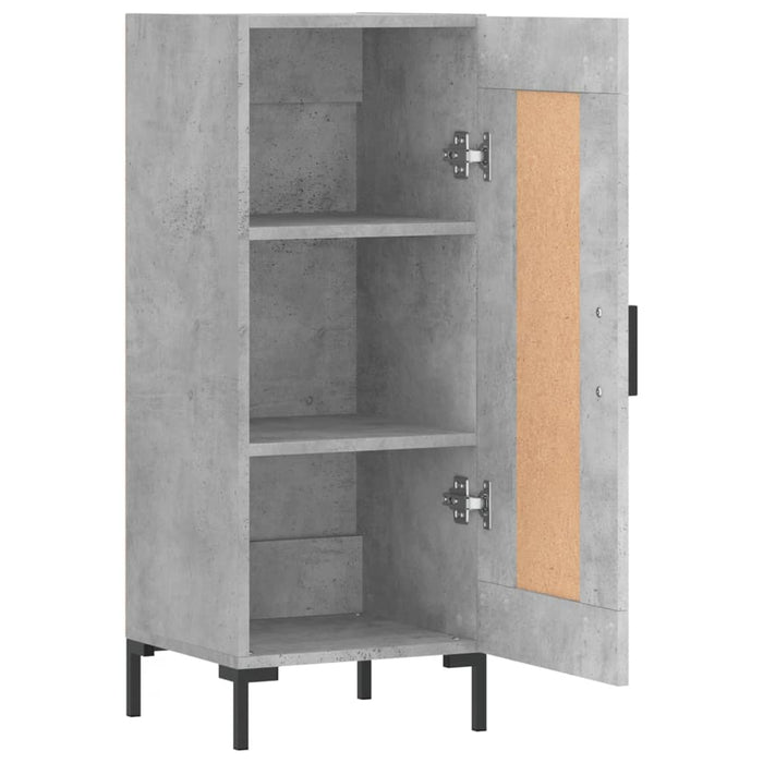 Servantă, gri beton, 34,5x34x90 cm, lemn compozit - WALTI WALTI