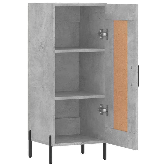 Servantă, gri beton, 34,5x34x90 cm, lemn compozit - WALTI WALTI