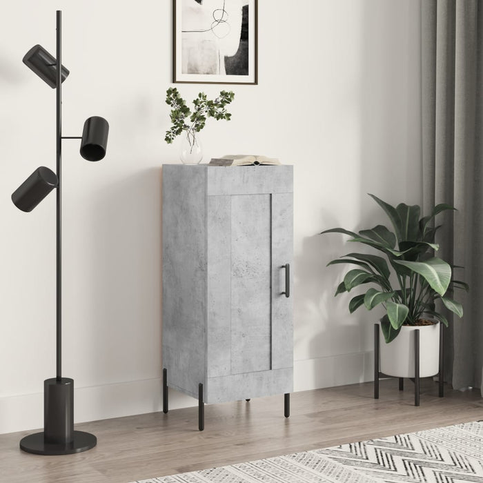 Servantă, gri beton, 34,5x34x90 cm, lemn compozit - WALTI WALTI