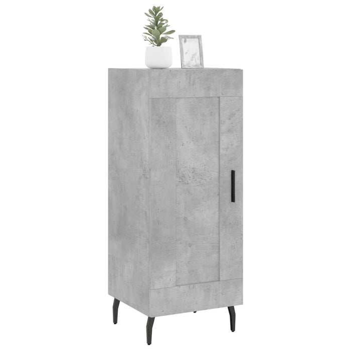 Servantă, gri beton, 34,5x34x90 cm, lemn compozit WALTI