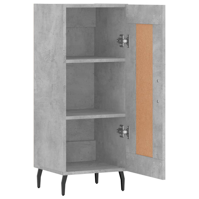 Servantă, gri beton, 34,5x34x90 cm, lemn compozit WALTI