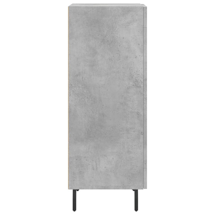 Servantă, gri beton, 34,5x34x90 cm, lemn compozit WALTI