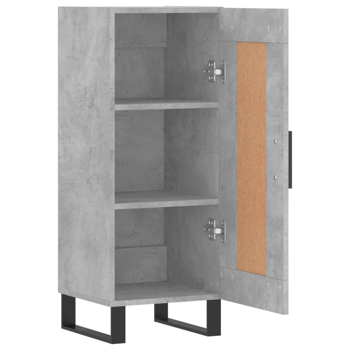 Servantă, gri beton, 34,5x34x90 cm, lemn compozit - WALTI WALTI